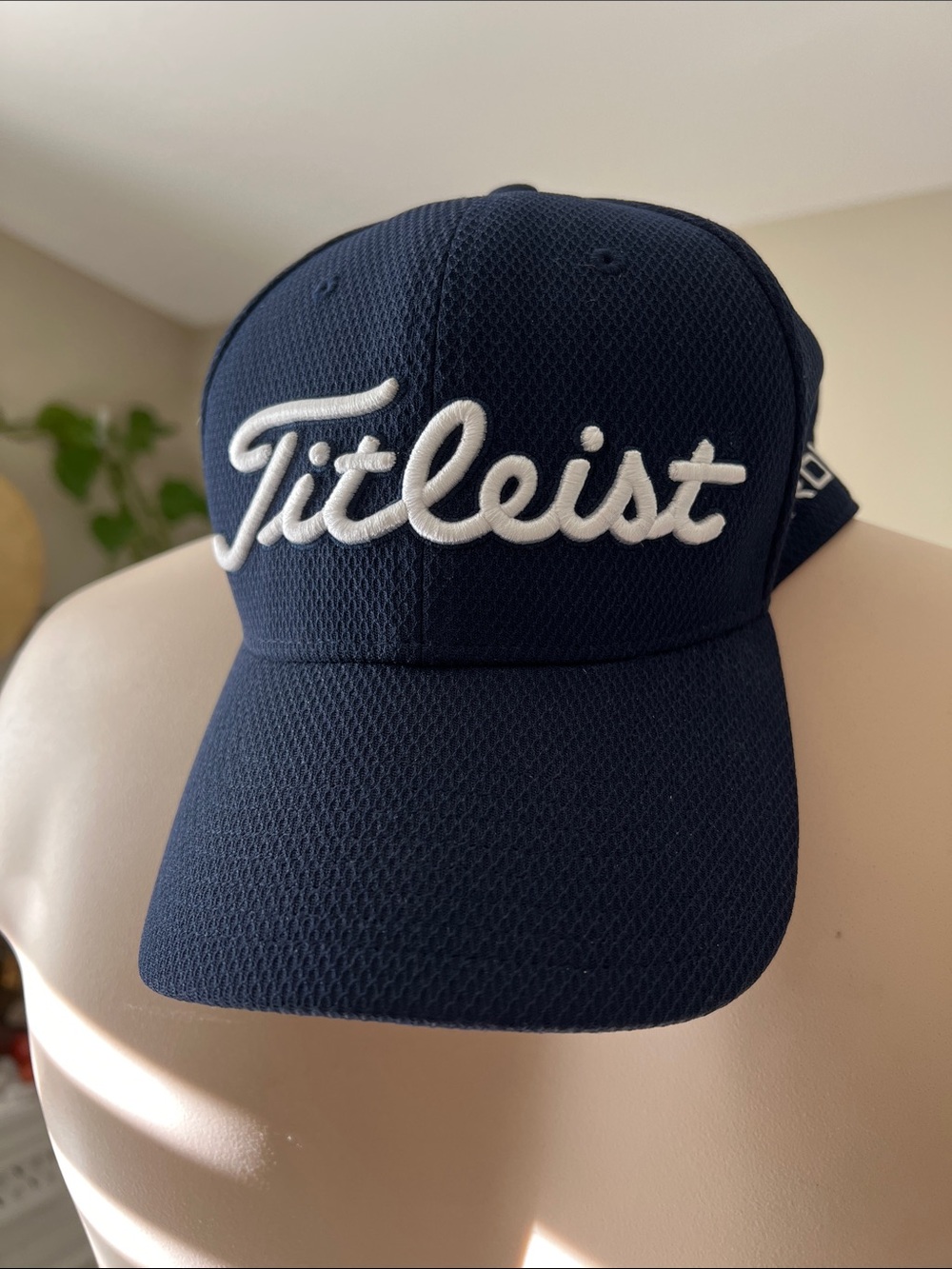 Titleist Navy and White Embroidered Script Golf Hat